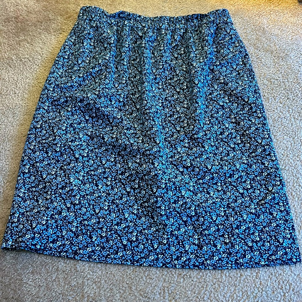 JCrew Floral Midi Skirt